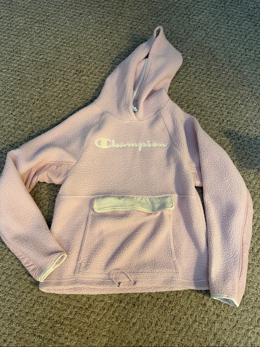 Champion Light Pink Sherpa Hoodie